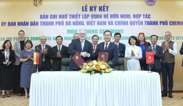 Đà Nẵng ký kết hợp tác hữu nghị với thành phố Chemnitz (CHLB Đức)