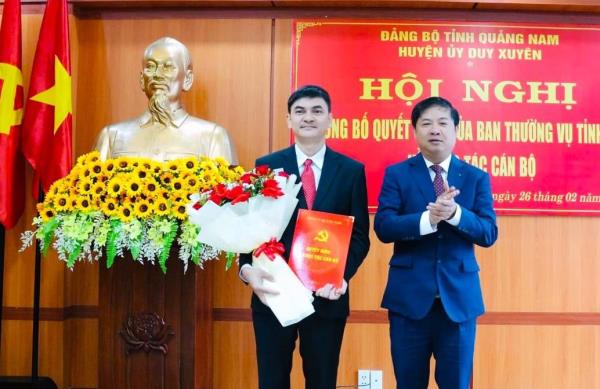 Bổ nhiệm tân Bí thư Huyện ủy Duy Xuyên và Hiệp Đức