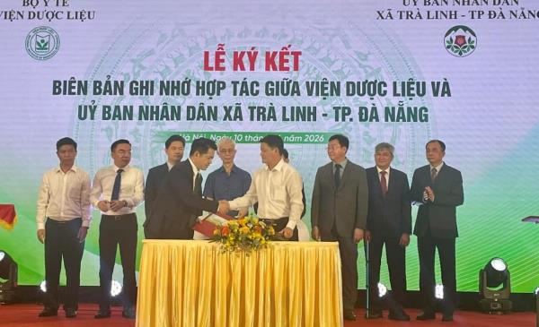 Viện Dược liệu và xã Trà Linh hợp tác nghiên cứu, bảo tồn và phát triển dược liệu