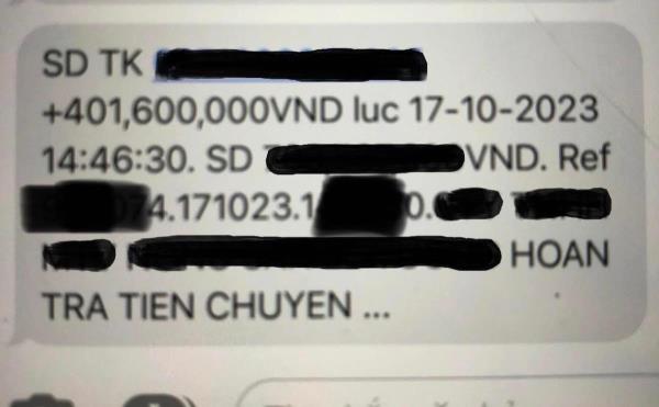 Hỗ trợ người dân tìm lại hơn 400 triệu đồng chuyển  khoản nhầm