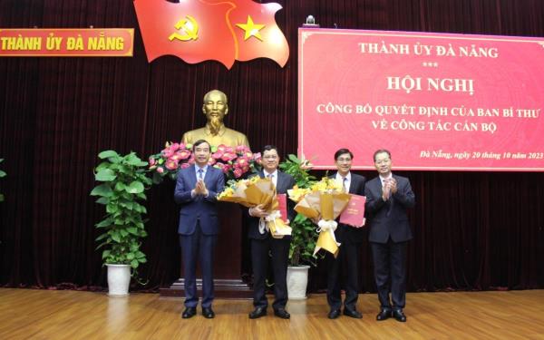 Ông Trần Phước Sơn và ông Trần Thắng Lợi được chuẩn y tham gia Ban Thường vụ Thành ủy Đà Nẵng