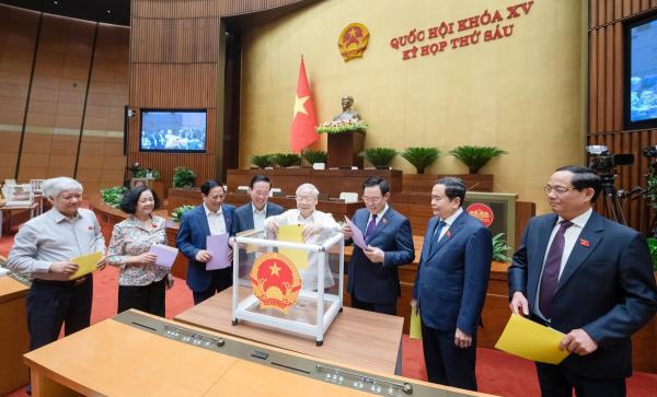 Kỳ họp thứ 6, Quốc hội khóa XV: Quốc hội công bố kết quả lấy phiếu tín nhiệm