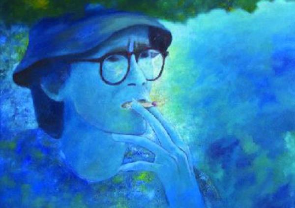 Sắc thu trong triển lãm Như giọt sương tan của họa sĩ Lê Hoàng