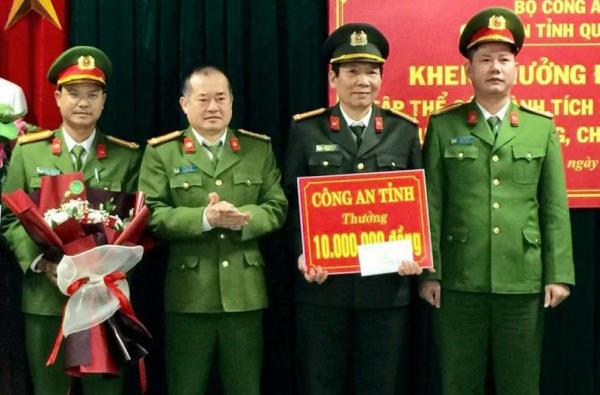 Công an tỉnh Quảng Trị khen thưởng lực lượng Công an huyện Cam Lộ