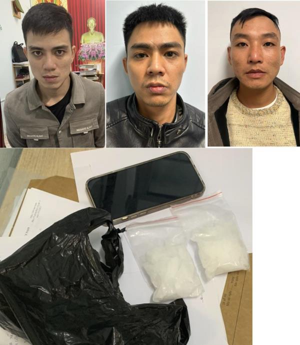 Bắt giữ 3 đối tượng mua bán trái phép chất ma túy