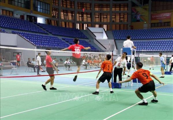 Hơn 200 VĐV tham dự Giải vô địch đá cầu đồng đội quốc gia 2024