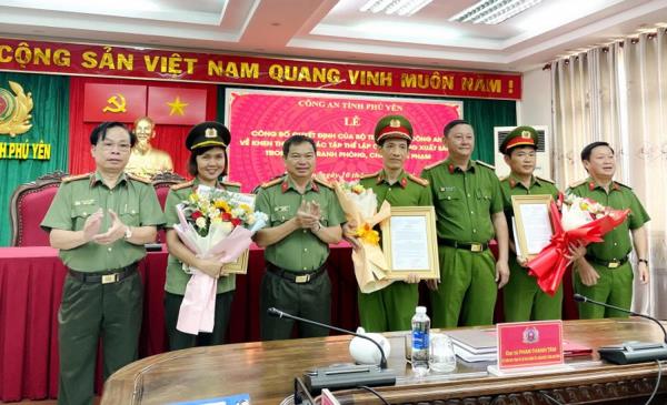 3 tập thể thuộc Công an tỉnh Phú Yên được Bộ Công an khen thưởng