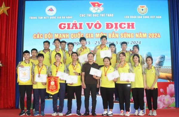 Đoàn CAND vượt chỉ tiêu HCV tại Giải vô địch bắn súng các đội mạnh quốc gia năm 2024