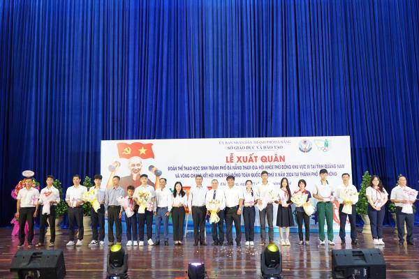 Đoàn thể thao học sinh TP Đà Nẵng xuất quân tham gia Hội khỏe Phù Đổng toàn quốc