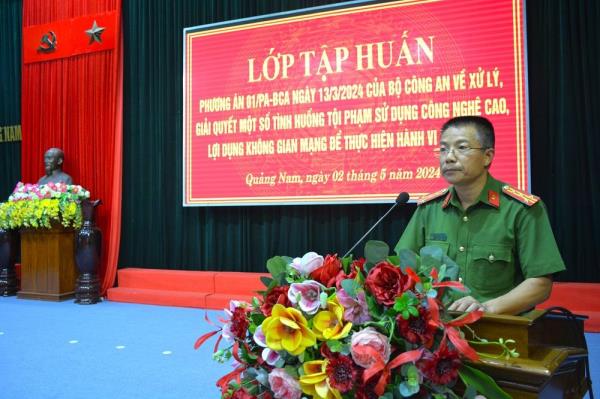 Công an tỉnh Quảng Nam tập huấn giải quyết, xử lý một số tình huống tội phạm sử dụng công nghệ cao