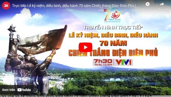 🔴TRỰC TIẾP: Diễu binh, diễu hành kỷ niệm trọng thể 70 năm Chiến thắng Điện Biên Phủ