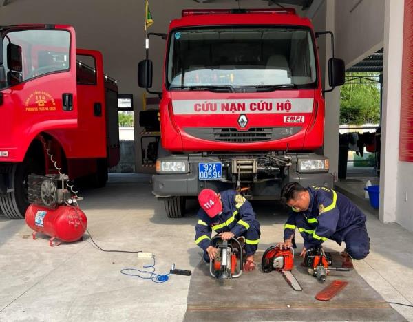 Quảng Nam huy động nguồn lực đầu tư trang thiết bị, phương tiện cho Cảnh sát PCCC và CNCH