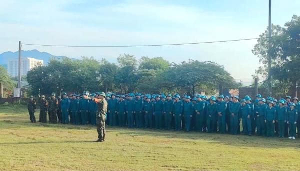 Liên Chiểu rút kinh nghiệm công tác huấn luyện quân sự giai đoạn 1 năm 2024