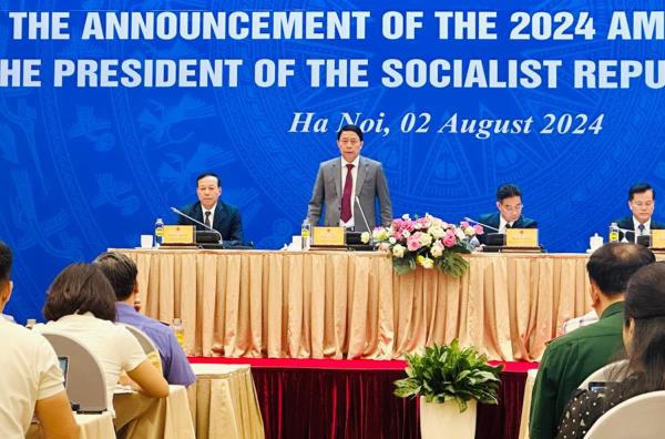 Họp báo công bố Quyết định về đặc xá năm 2024 của Chủ tịch nước