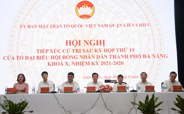 Tổ đại biểu Hội đồng nhân dân thành phố tiếp xúc với cử tri quận Liên Chiểu