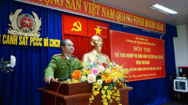 Công an TP Đà Nẵng tổ chức thi chỉ huy chữa cháy và cứu nạn, cứu hộ