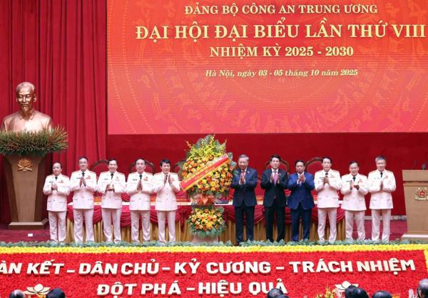 Đại hội Đảng bộ Công an Trung ương mở ra chương mới của lực lượng Công an nhân dân