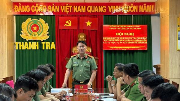 Công bố Quyết định thanh tra công tác xác minh, điều tra, quản lý, giải quyết các vụ việc, vụ án tạm đình chỉ, đình chỉ