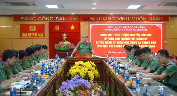 Lãnh đạo Công an TP Đà Nẵng kiểm tra tình hình, kết quả công tác tại Công an các đơn vị, địa phương