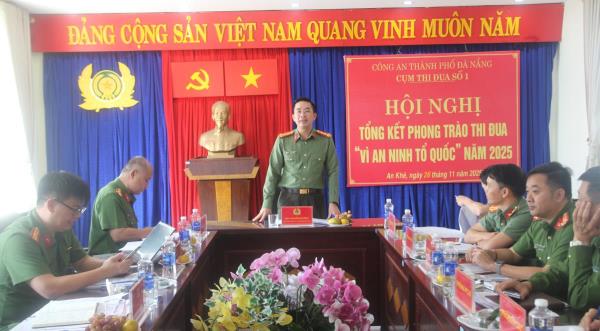 Cụm thi đua số 1 (Công an TP Đà Nẵng) tổng kết phong trào thi đua Vì an ninh Tổ quốc năm 2025