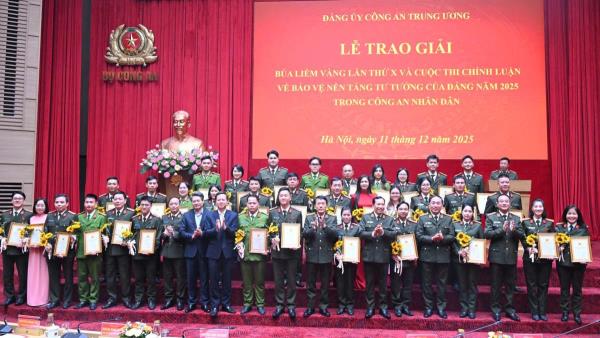 Chuyên đề CATP Đà Nẵng và Phòng Cảnh sát Cơ động CATP đạt giải B Giải Báo chí toàn quốc về xây dựng Đảng lần thứ X trong Công an nhân dân