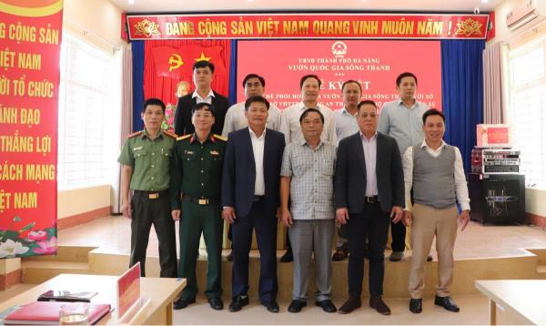 Vườn Quốc gia Sông Thanh ký kết quy chế bảo vệ, phát triển rừng với các Sở, ngành, địa phương