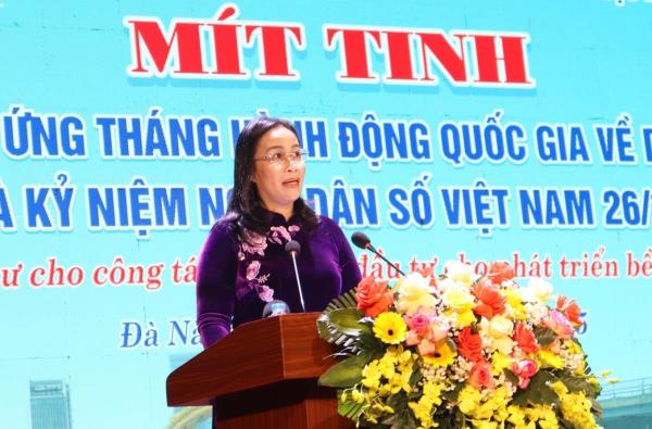 Đà Nẵng mít-tinh hưởng ứng Tháng hành động quốc gia về dân số