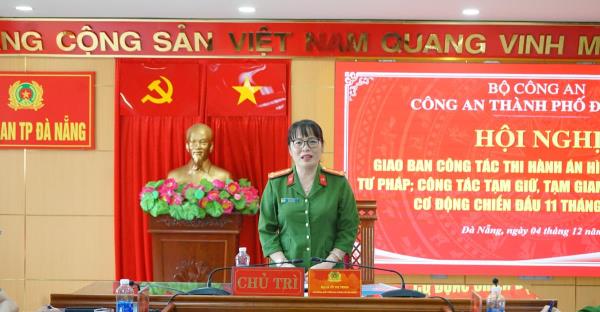 Nâng cao công tác thi hành án hình sự, hỗ trợ tư pháp và bảo vệ, cơ động chiến đấu