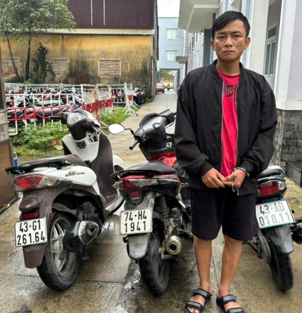 Công an quận Cẩm Lệ truy xét nhanh đối tượng trộm cắp xe máy