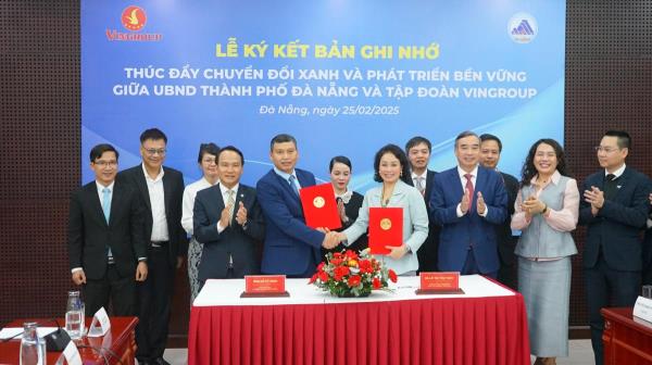 Đà Nẵng hợp tác cùng Tập đoàn Vingroup thúc đẩy chuyển đổi xanh và phát triển bền vững