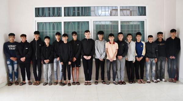 Tạm giữ hình sự 16 đối tượng gây rối trật tự công cộng
