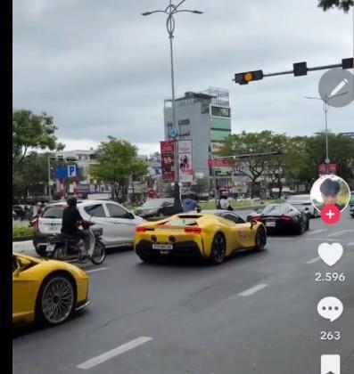 Xác minh, xử lý dàn siêu xe ngang nhiên vượt đèn đỏ trên phố Đà Nẵng