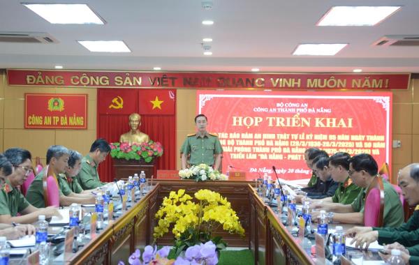 Đảm bảo an ninh an toàn tốt nhất cho Lễ kỷ niệm 95 năm ngày thành lập Đảng bộ thành phố Đà Nẵng, 50 năm giải phóng thành phố