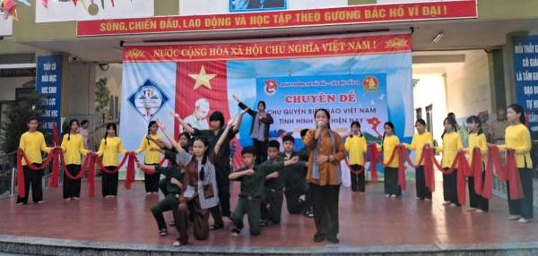 Học sinh An Hải Bắc cùng bảo vệ biển đảo