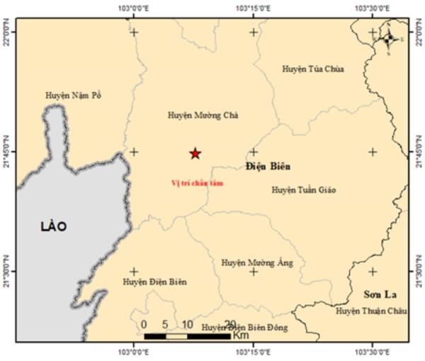 Động đất rung chuyển Điện Biên, cảnh báo rủi ro thiên tai cấp 2