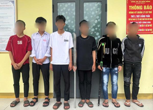 Mang hung khí đi trả thù, nhóm thanh thiếu niên ở Quảng Nam bị pháp luật xử lý