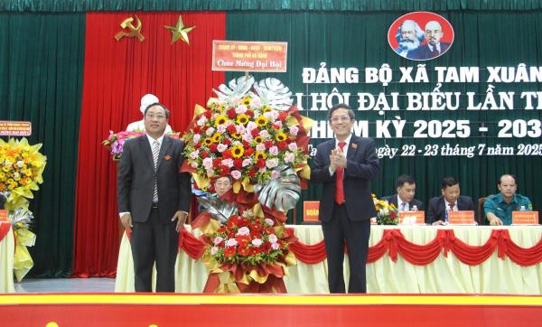 Đảng bộ xã Tam Xuân đề ra 3 nhiệm vụ đột phá nhằm thực hiện thắng lợi Nghị quyết nhiệm kỳ 2025–2030