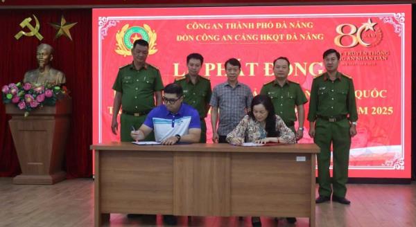 Đồn Công an Cảng hàng không quốc tế Đà Nẵng phát động phong trào Toàn dân bảo vệ an ninh Tổ quốc năm 2025