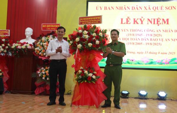 Công an xã Quế Sơn Trung không ngừng phát huy truyền thống vẻ vang của lực lượng Công an nhân dân