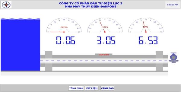 Hoàn thành thử nghiệm hệ thống giám sát đường ống áp lực Nhà máy thủy điện Đăk Pône
