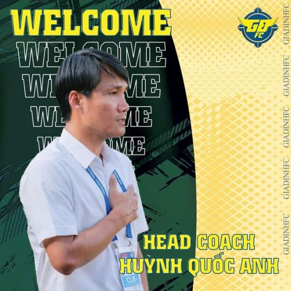 HLV Huỳnh Quốc Anh dẫn dắt CLB Gia Định