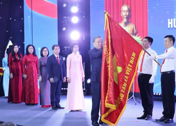 Tổng Bí thư Tô Lâm dự Lễ đón nhận Huân chương Hồ Chí Minh (lần thứ 3) và Kỷ niệm 80 năm Ngày truyền thống Thông tấn xã Việt Nam