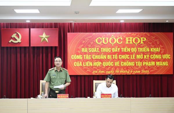 Sẵn sàng cho Lễ mở ký Công ước của Liên hợp quốc về chống tội phạm mạng