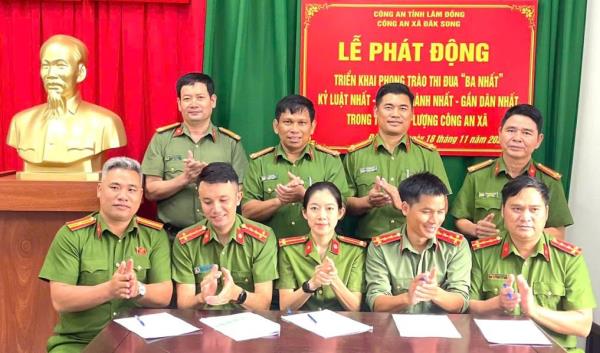 Lan tỏa phong trào thi đua Ba nhất ở Công an xã Đắk Song