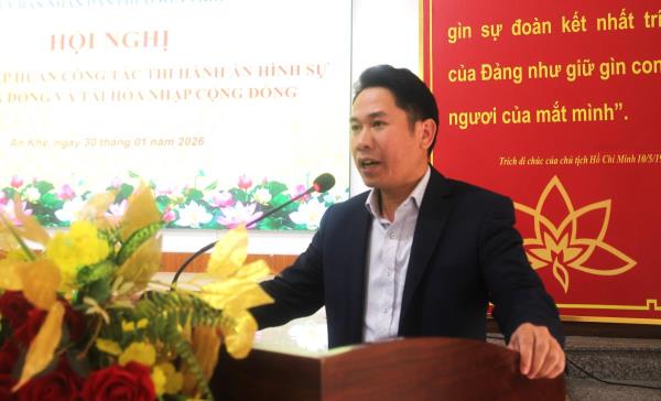 Tập huấn nghiệp vụ quản lý đối tượng thi hành án hình sự tại cộng đồng