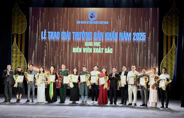 Trao 38 Giải thưởng Sân khấu  năm 2025 cho các nghệ sĩ, tác giả, tác phẩm xuất sắc
