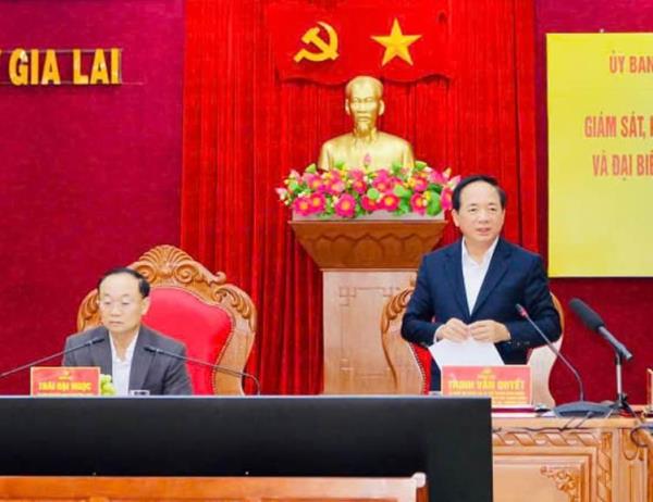 Trưởng Ban Tuyên giáo và Dân vận Trung ương kiểm tra công tác chuẩn bị bầu cử tại Gia Lai và Quảng Ngãi