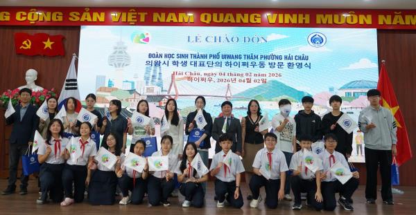 Học sinh thành phố Uiwang (Hàn Quốc) giao lưu văn hóa tại phường Hải Châu