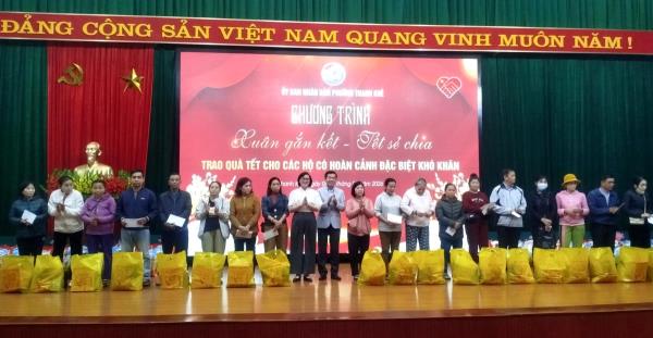 771 hộ có hoàn cảnh khó khăn phường Thanh Khê nhận quà trong chương trình Xuân gắn kết-Tết sẻ chia