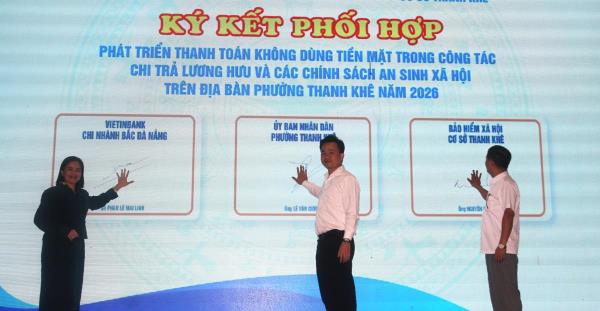 Phường Thanh Khê phát động và ký kết phong trào thi đua năm 2026 với 532 Tổ Công nghệ số cộng đồng và Đề án 06